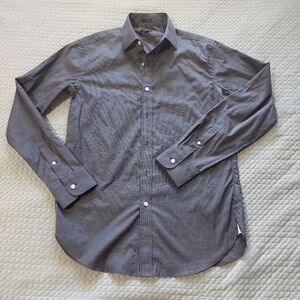 J Crew Ludlow Men's Navy and White Checkered Shirt